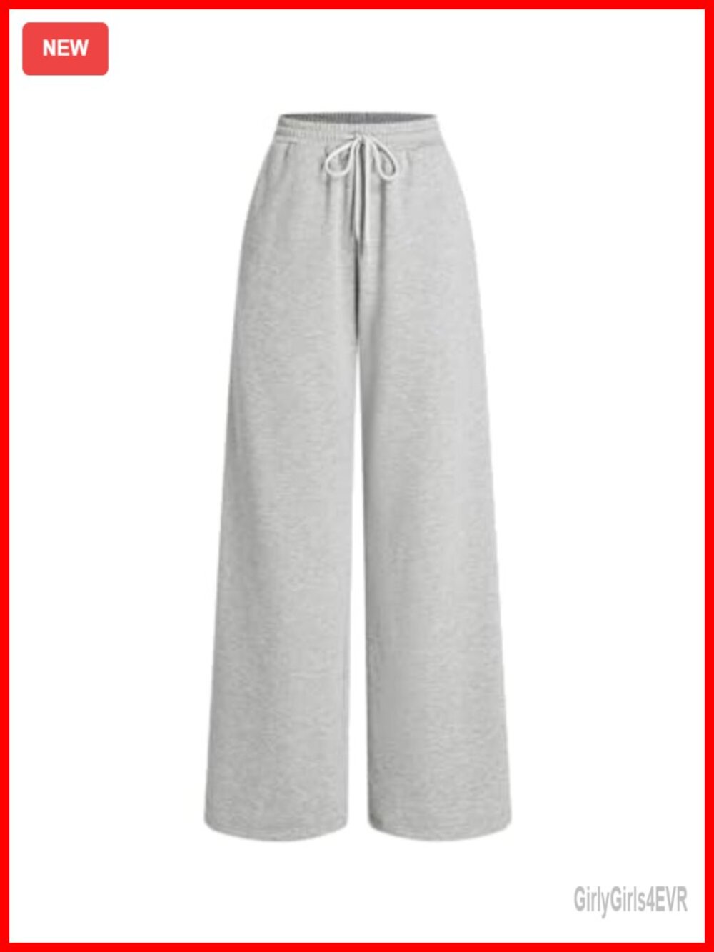 Women's Wide Leg Sweatpants Baggy Drawstring High Waisted Joggers Lounge Pants